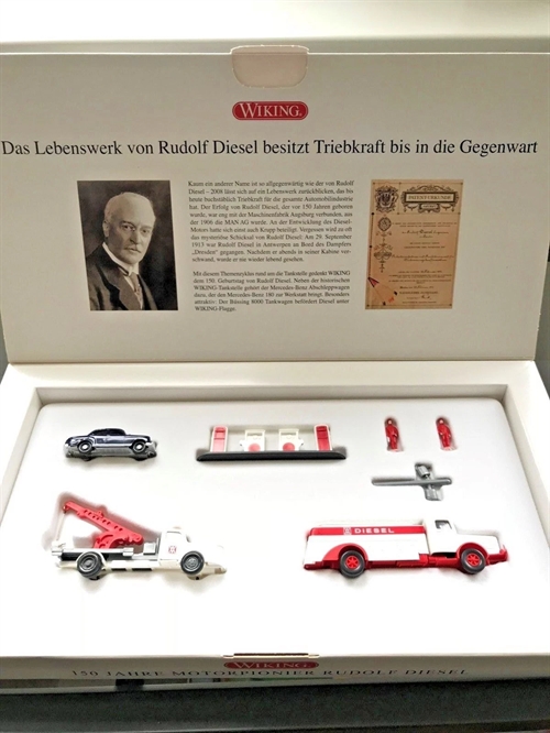 Wiking 09905950 150 Års Motorpioner Rudolf Diesel køretøjer fra Mercedes