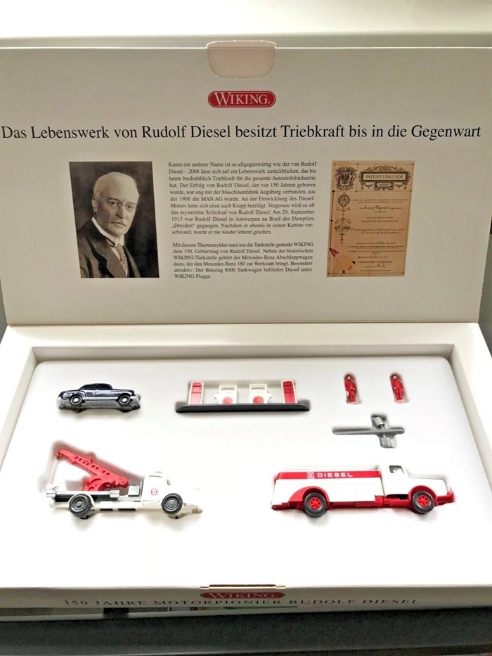 Wiking 09905950 150 Års Motorpioner Rudolf Diesel køretøjer fra Mercedes