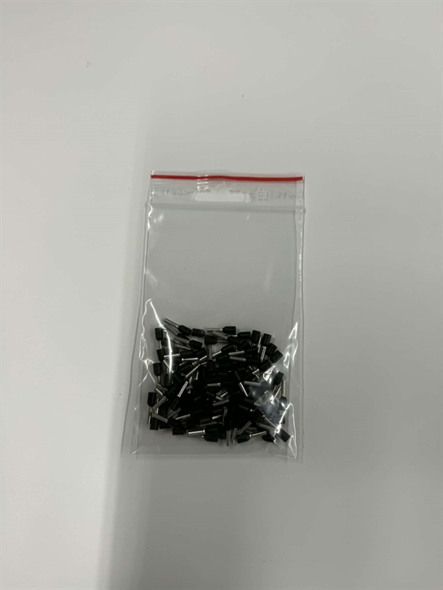 SMT8400 terminalrør, Sorte, 1,5mm2, 100 stk