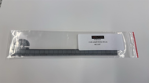 Hobbytrade 87513 2 enkelt fortov, 44 cm med diverse hjørner, H0