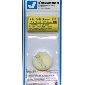 Viessmann 3553 3 stk led 16 V, 30mA, Ø 2,3 mm