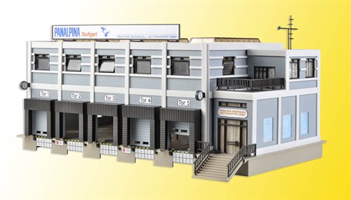 Vollmer 45605 Panalpina Speditionsfirma, med fem porte, H0 