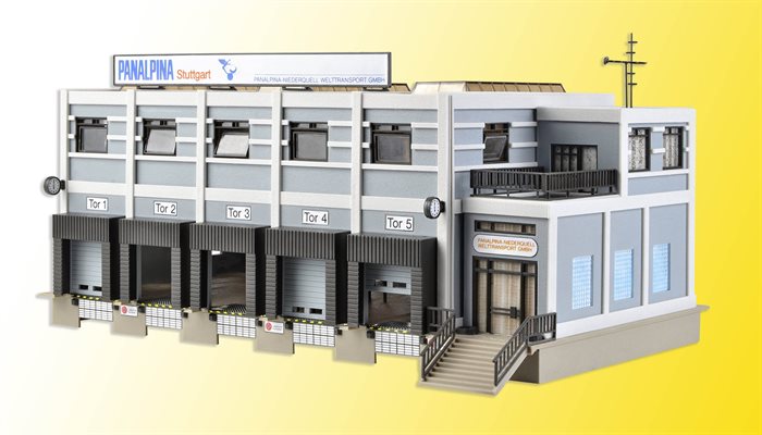 Vollmer 45605 Panalpina Speditionsfirma, med fem porte, H0 