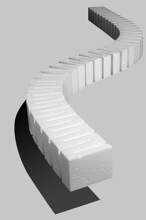 Woodland Scenics ST1408 Flexibel vej Str: (5.08 x 6.35 x 60.9 cm) 4 stk pr. pakke