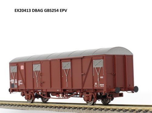 Exact-train 20413 DBAG Lukket godsvogn Gbs 254 med DBAG emblem, Ep V, H0 NYHED 2018