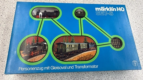 Märklin 2920 Startsæt med godstog, M-skinneoval og trafo (BRUGT)